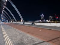 Night View of Modern City in the Netherlands