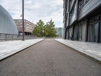 Residential Area in the Netherlands: Grey Skies and City Life