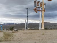 Nevada Desert Landscape: A View of the Mountains