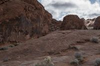 Nevada Desert Mountains in Red Rock