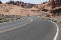 Nevada Desert Road: Journey through Red Rocks