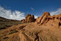 Scenic Road in Nevada Desert