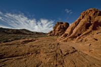 Scenic Road in Nevada Desert