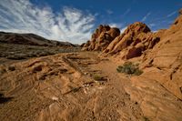 Scenic Road in Nevada Desert