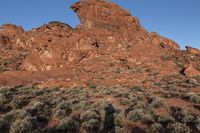 Off-Road Track in the Nevada Desert surrounded by Mountains