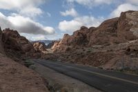 Nevada Road through Majestic Mountains