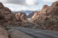 Nevada Road through Majestic Mountains