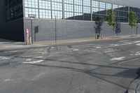 New York Brick Wall Low Angle View 001