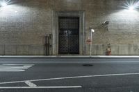 New York City Brick Wall at Night