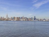 New York City Daytime Skyline: A River View