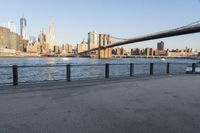 New York City Morning: Skyline Reflections on the River