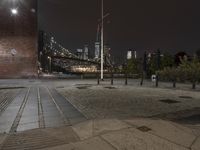 New York City at Night: Cobblestone Road in the Heart of Manhattan