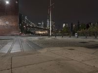 New York City at Night: Cobblestone Road in the Heart of Manhattan