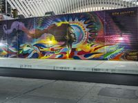 New York City Night Graffiti Murals 003