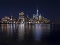 New York City Night: Overlooking Manhattan's Skyline