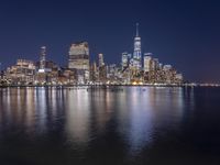 New York City Night: Overlooking Manhattan's Skyline
