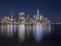 New York City Night: Overlooking Manhattan's Skyline