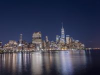 New York City Night: Overlooking Manhattan's Skyline