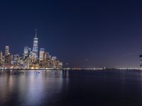 New York City Night: Overlooking Manhattan's Skyline
