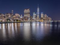New York City Night: Overlooking Manhattan's Skyline