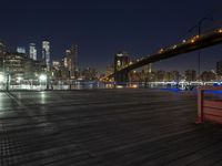 New York City Night Skyline: A View of the Metropolitan Area