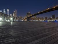 New York City Night Skyline: A View of the Metropolitan Area