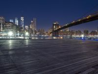 New York City Night Skyline: A View of the Metropolitan Area