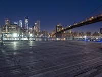 New York City Night Skyline: A View of the Metropolitan Area