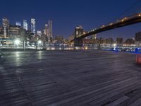 New York City Night Skyline: A View of the Metropolitan Area