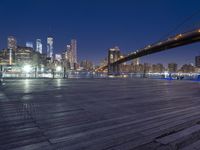 New York City Night Skyline: A View of the Metropolitan Area