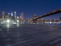 New York City Night Skyline: A View of the Metropolitan Area