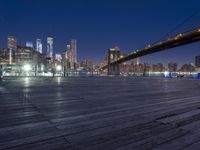 New York City Night Skyline: A View of the Metropolitan Area