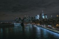 New York City: A Night Skyline Overlook