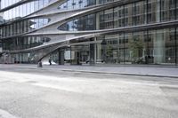 New York City Road with Asphalt and Buildings 001