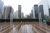 New York City skyline with skyscrapers and urban architecture