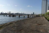 New York City Skyline over Water