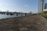 New York City Skyline over Water