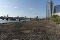 New York City Skyline over Water