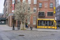 New York City Urban Design with Stone Facade