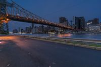 New York Cityscape: Night Skyline with Artificial Light