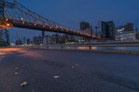 New York Cityscape: Night Skyline with Artificial Light
