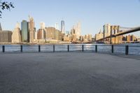 New York Cityscape: Skyscrapers and Water