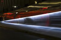 New York Night: Architecture and Steel Wall