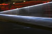 New York Night: Architecture and Steel Wall