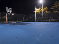 New York Night City: Street Lights Illuminate the Urban Landscape