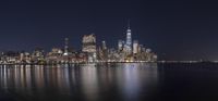 New York Night Skyline: Overlooking Manhattan