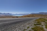 Highway in New Zealand: Smooth Asphalt with Clear Skies