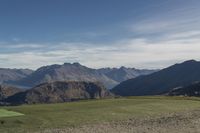 Low Mountain Landscape in New Zealand: Grass and Daylight