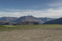 Low Mountain Landscape in New Zealand: Grass and Daylight