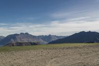 Low Mountain Landscape in New Zealand: Grass and Daylight